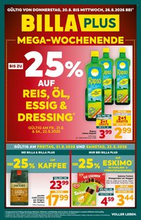 BILLA PLUS Flugblatt - Ab Donnerstag, 20.8.2026