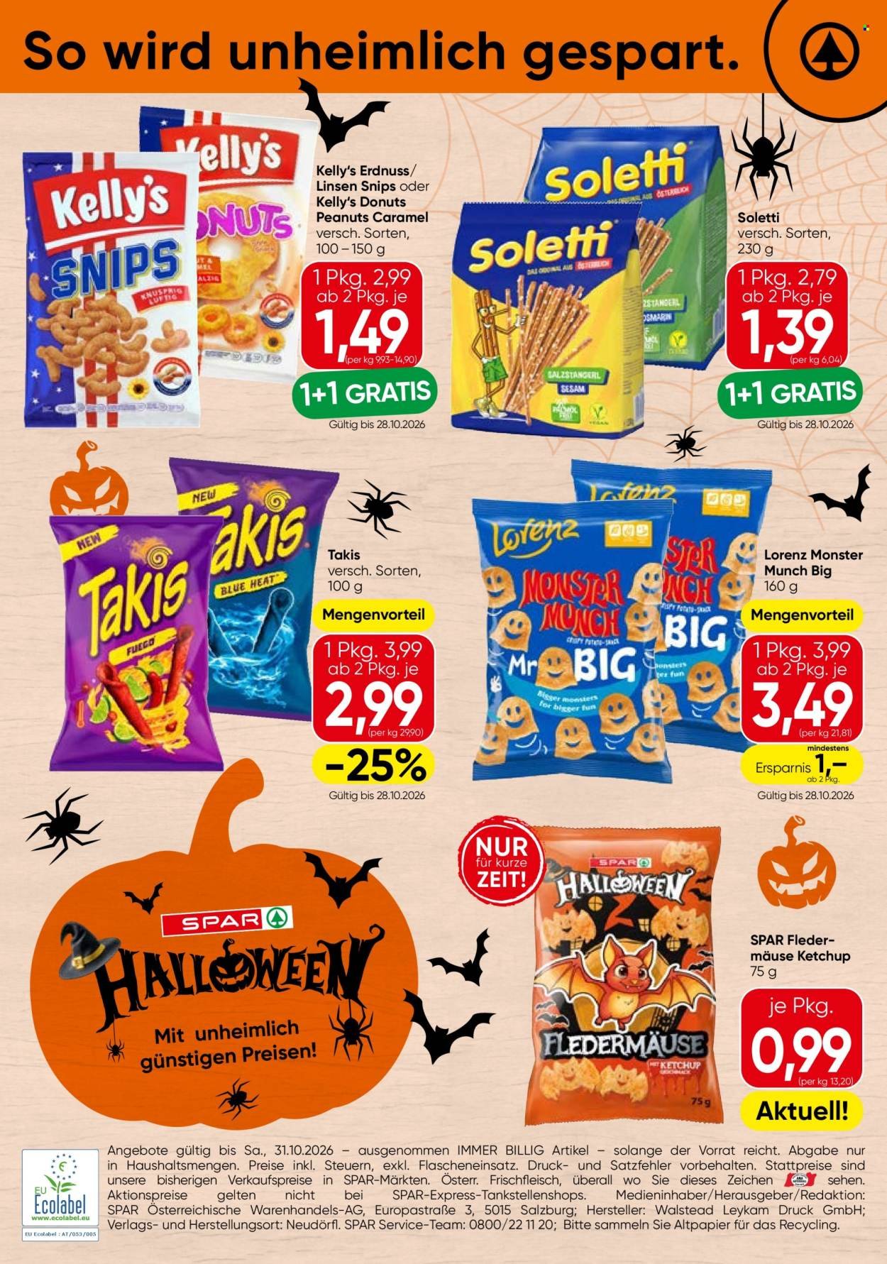 SPAR Flugblatt - Ab Donnerstag, 1.10.2026