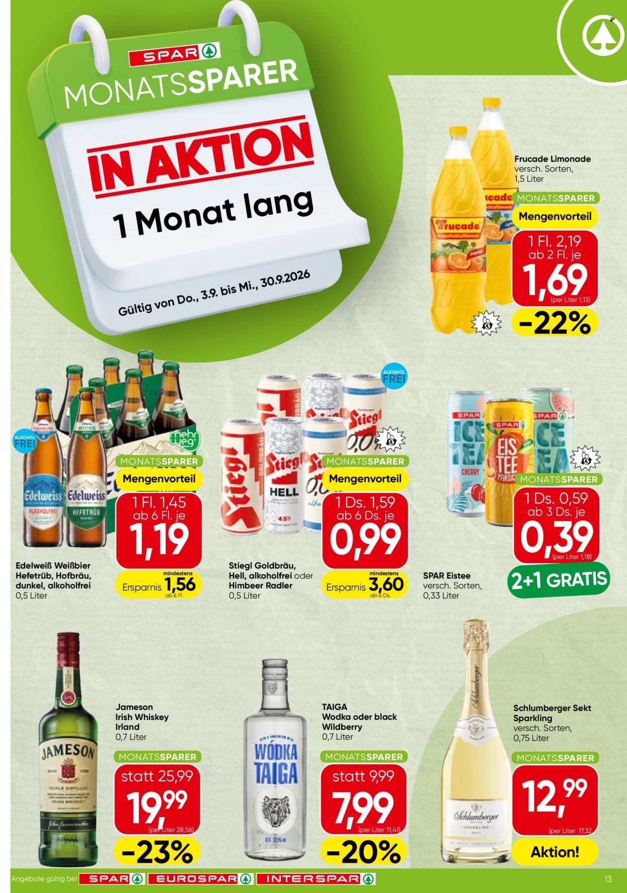 INTERSPAR Flugblatt - Ab Donnerstag, 3.9.2026