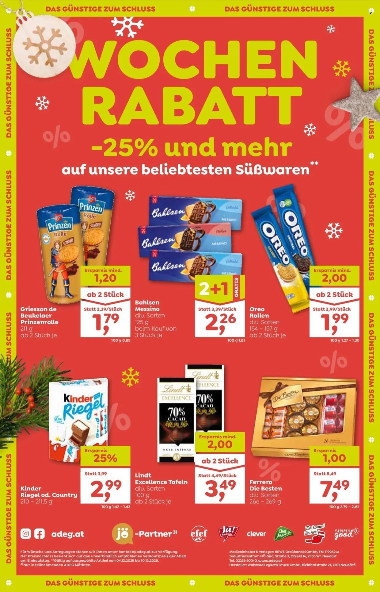 ADEG Flugblatt - Ab Donnerstag, 4.12.2025