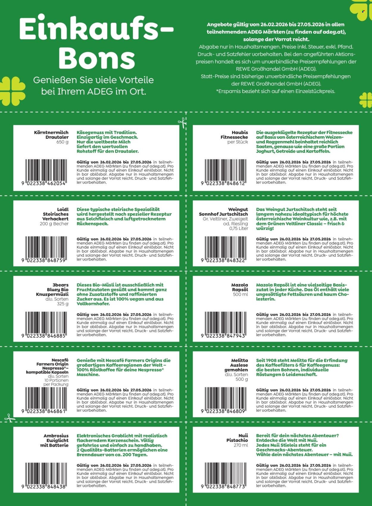 ADEG Flugblatt - Ab Donnerstag, 26.2.2026