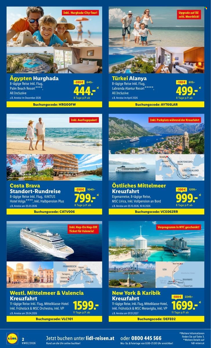 LIDL Flugblatt - Frühbucher-Highlights