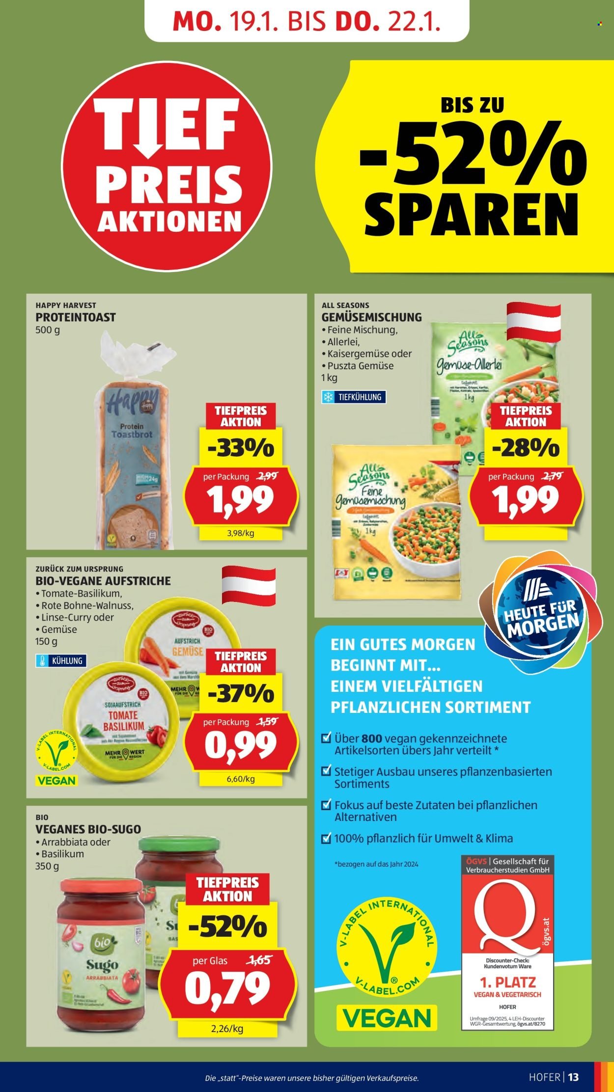 HOFER Flugblatt - Ab Mittwoch, 14.1.2026
