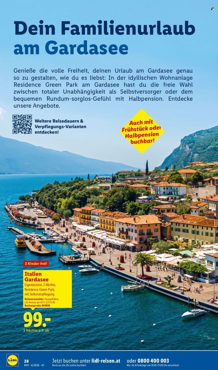 LIDL Flugblatt - April Reise-Highlights