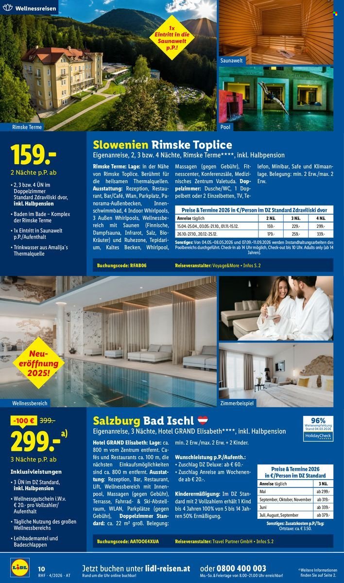 LIDL Flugblatt - April Reise-Highlights