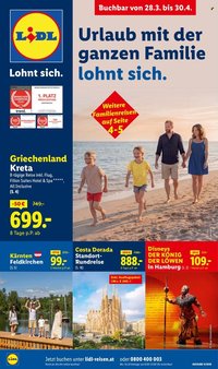 LIDL Flugblatt - April Reise-Highlights