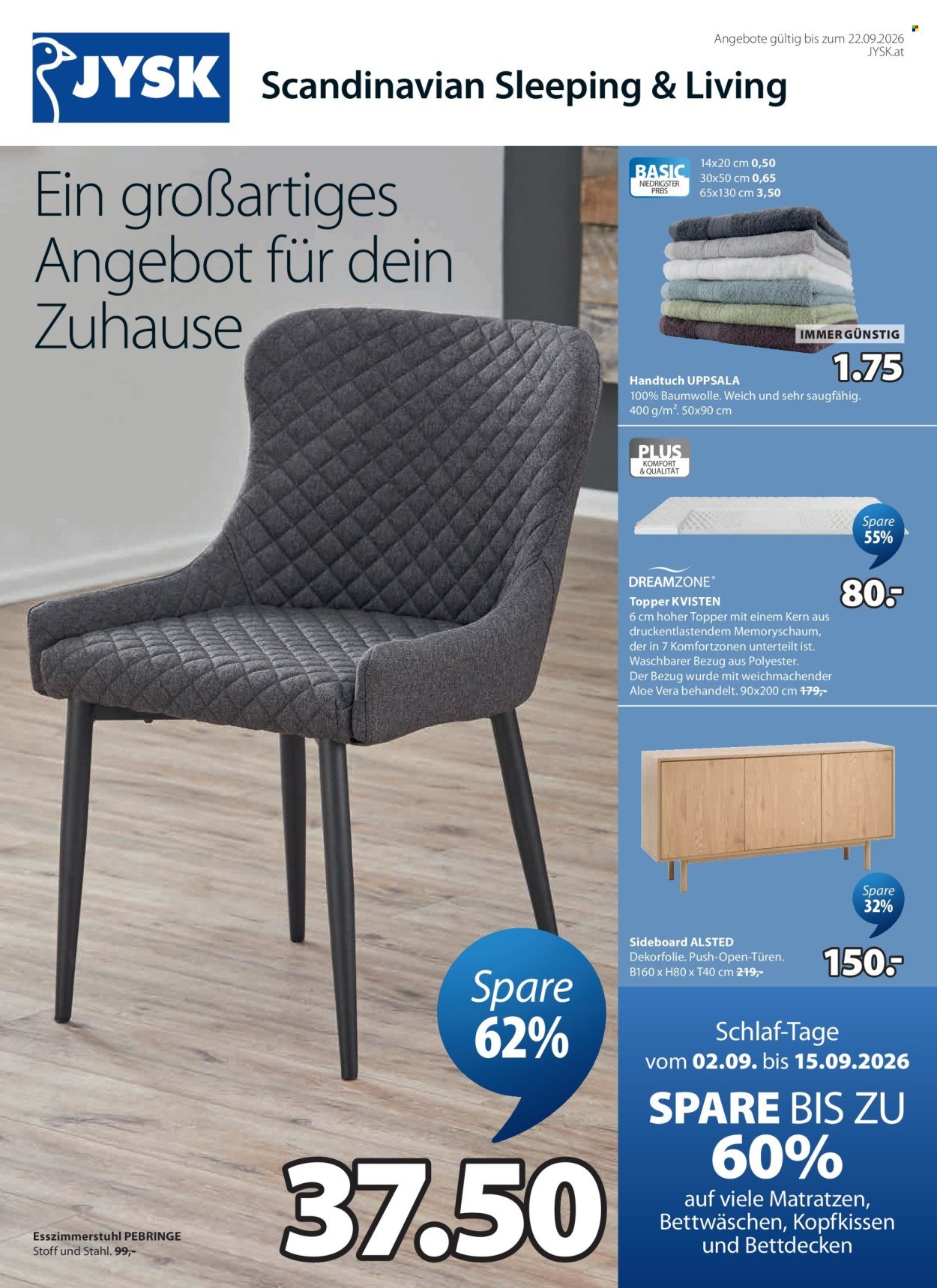 JYSK Flugblatt - Ab Montag, 7.9.2026