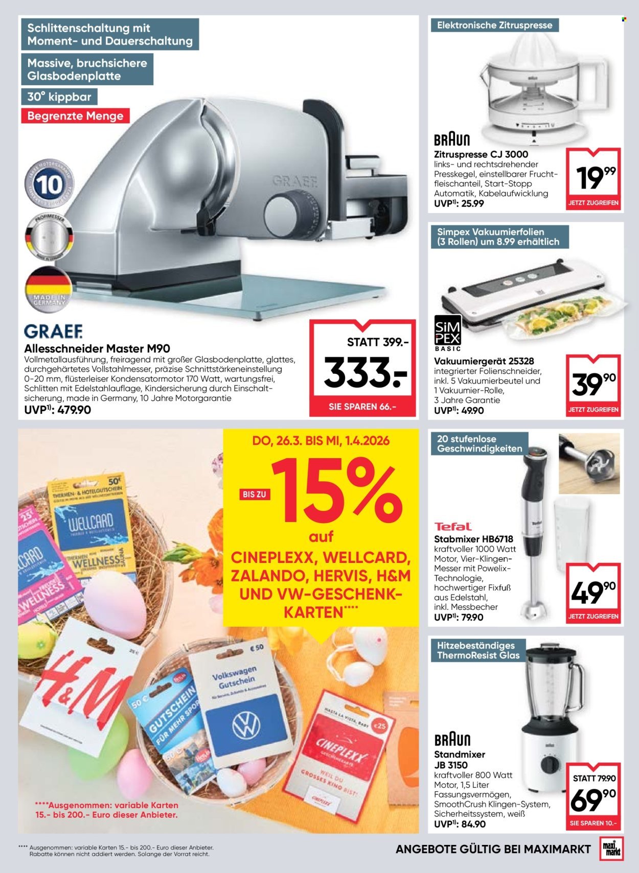 MAXIMARKT Flugblatt - Ab Donnerstag, 26.3.2026