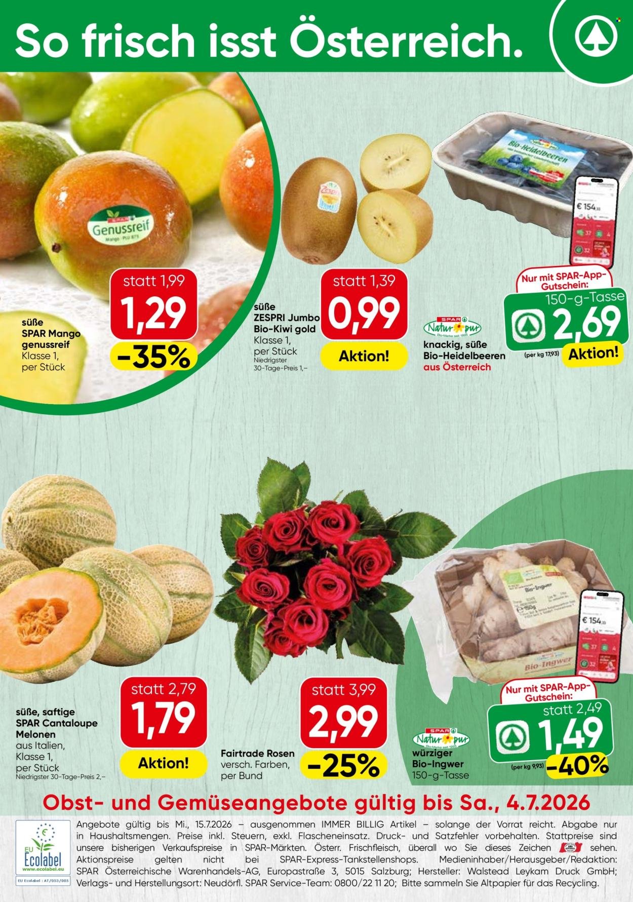 SPAR Flugblatt - Ab Montag, 29.6.2026