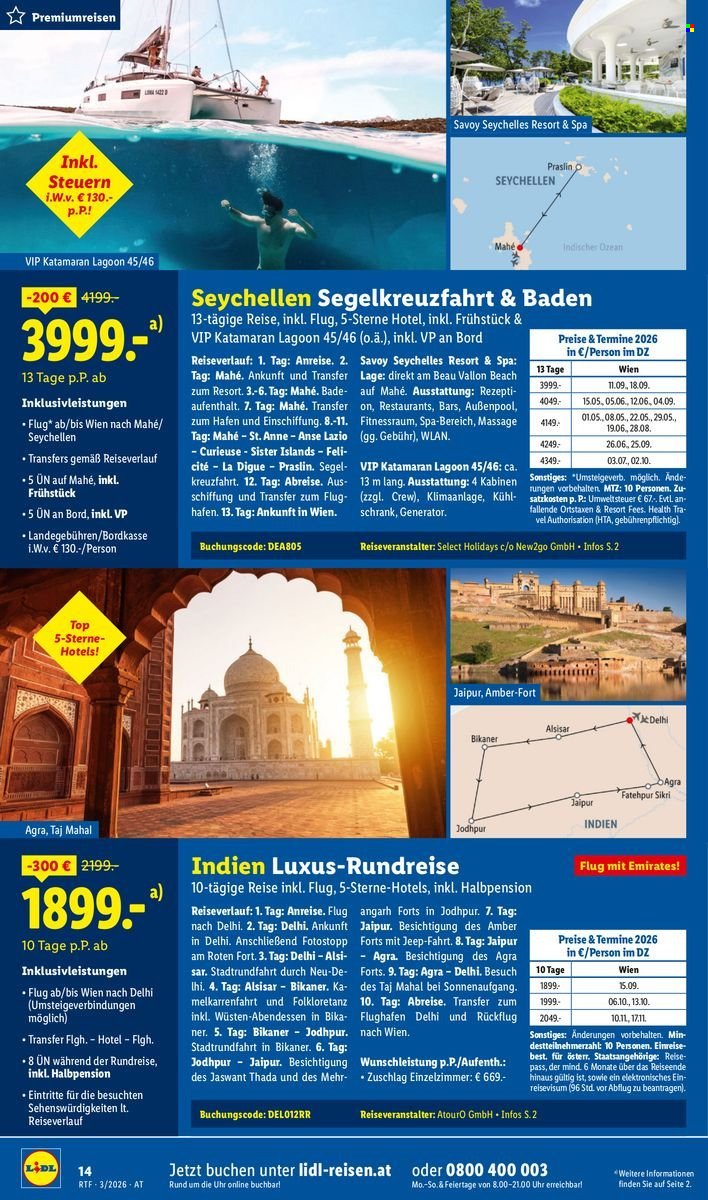 LIDL Flugblatt - Reisen - März/April Reise-Highlights
