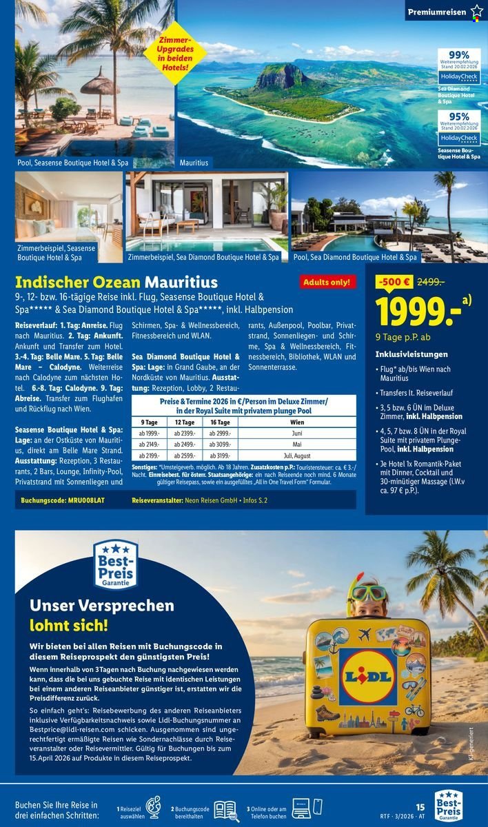 LIDL Flugblatt - Reisen - März/April Reise-Highlights