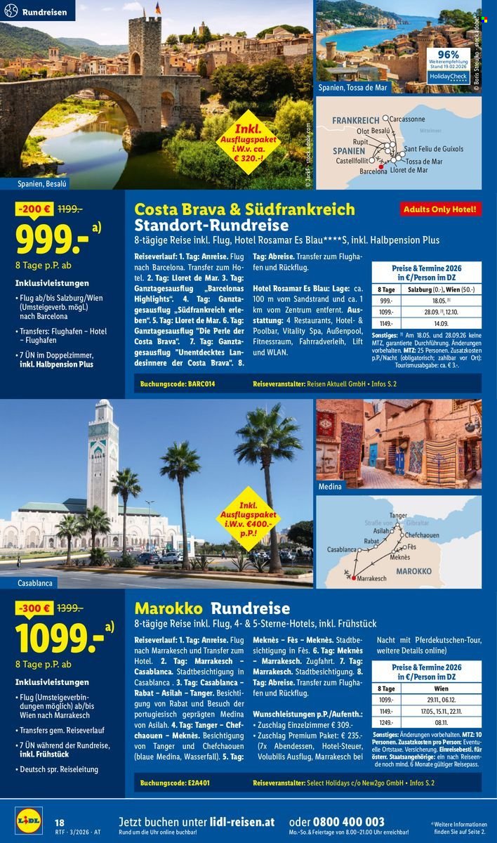 LIDL Flugblatt - Reisen - März/April Reise-Highlights