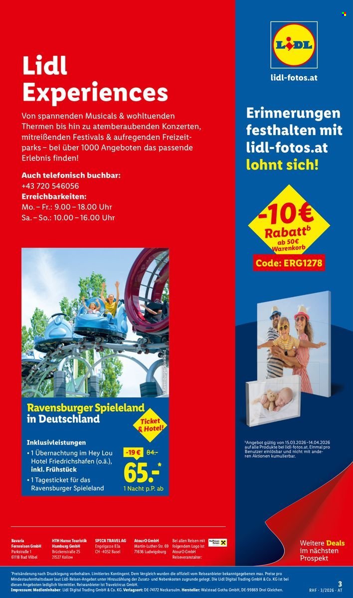 LIDL Flugblatt - Reisen - März/April Reise-Highlights