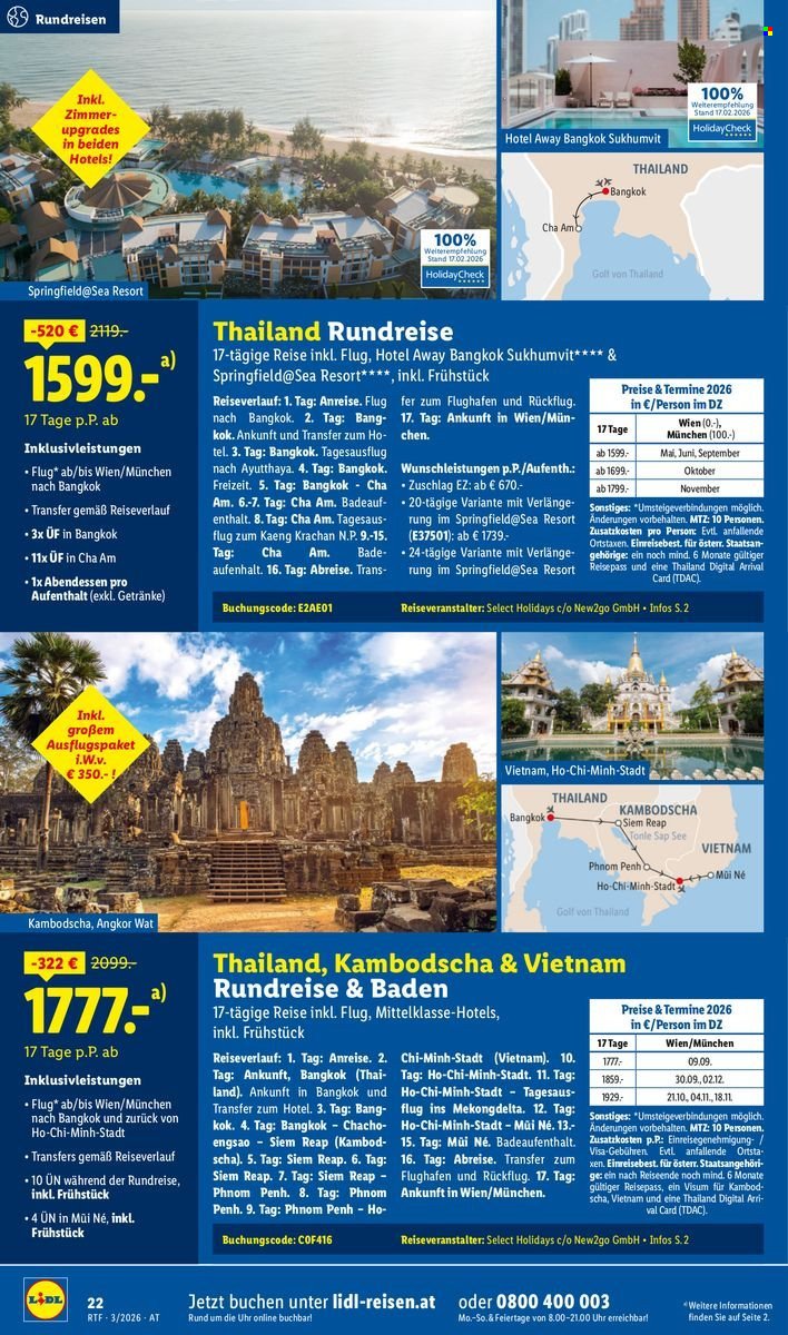 LIDL Flugblatt - Reisen - März/April Reise-Highlights