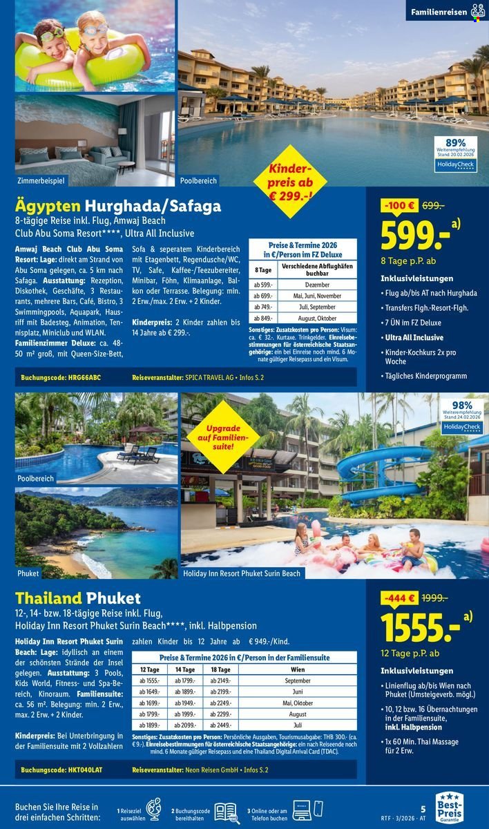 LIDL Flugblatt - Reisen - März/April Reise-Highlights
