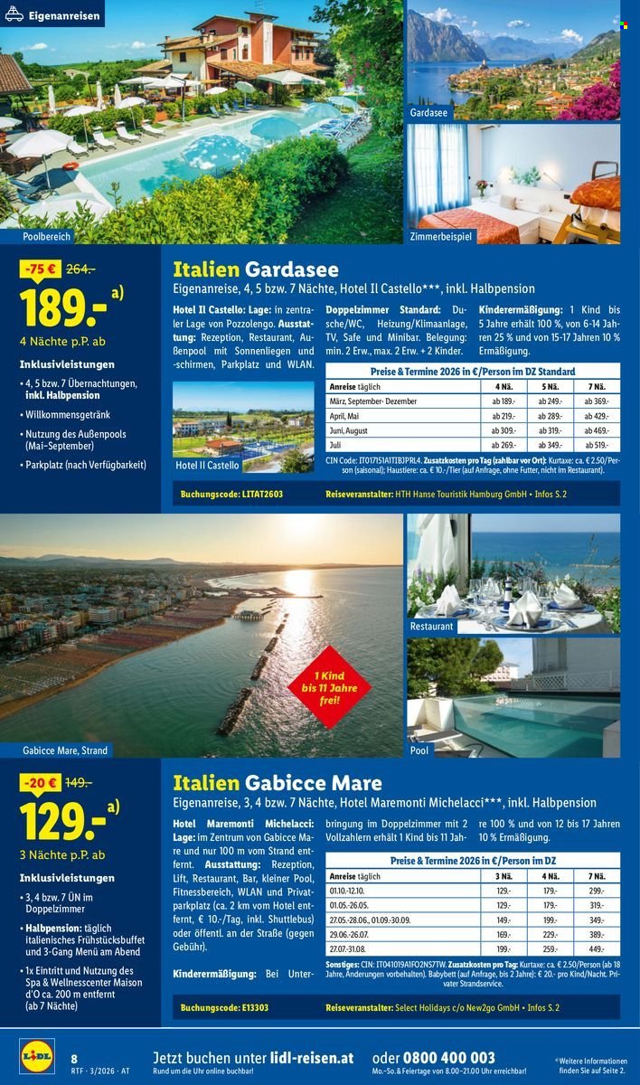LIDL Flugblatt - Reisen - März/April Reise-Highlights