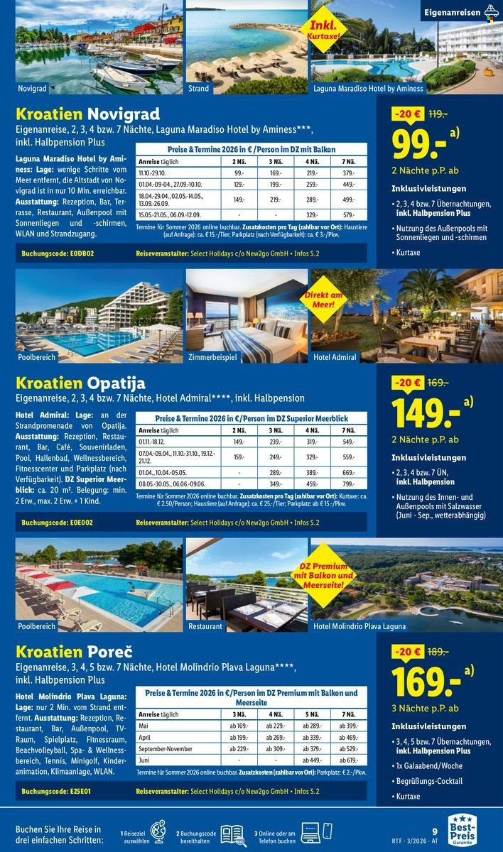 LIDL Flugblatt - Reisen - März/April Reise-Highlights