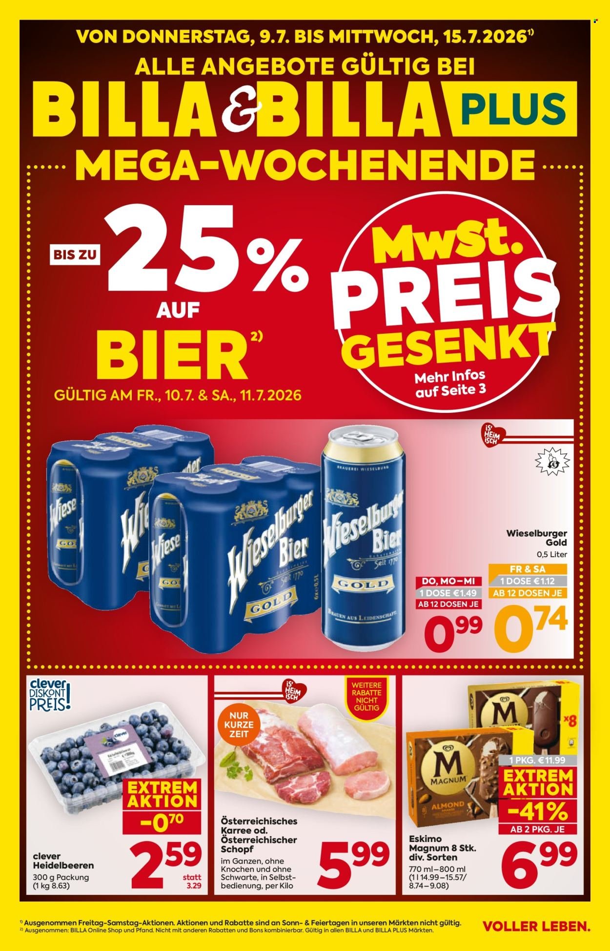 BILLA Flugblatt - Ab Donnerstag, 9.7.2026