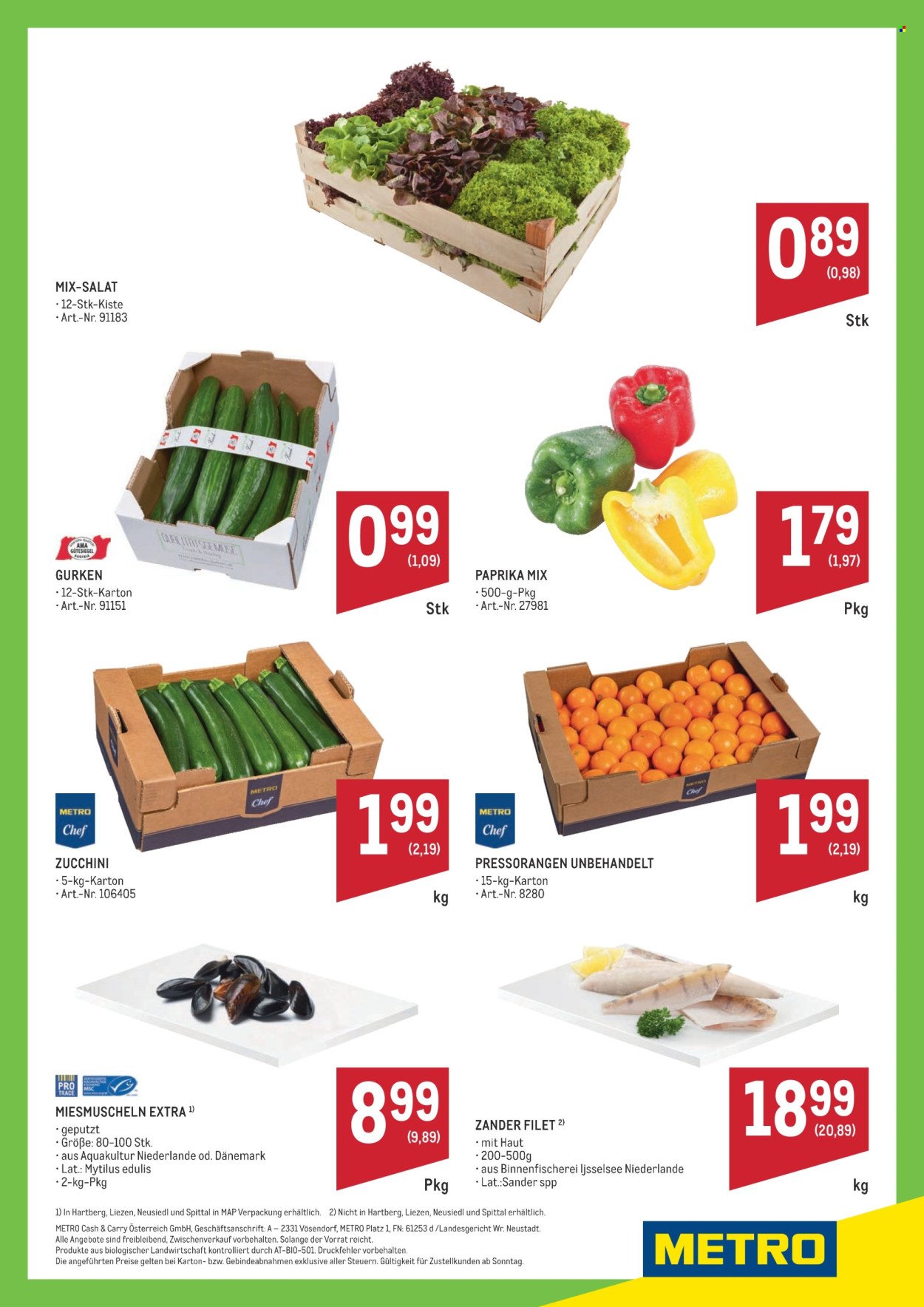 METRO Flugblatt - Ultrafrische Wochenhits KW44 (2025-10-26 - 2025-11-01) | 2