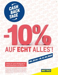 METRO Flugblatt - CashBack