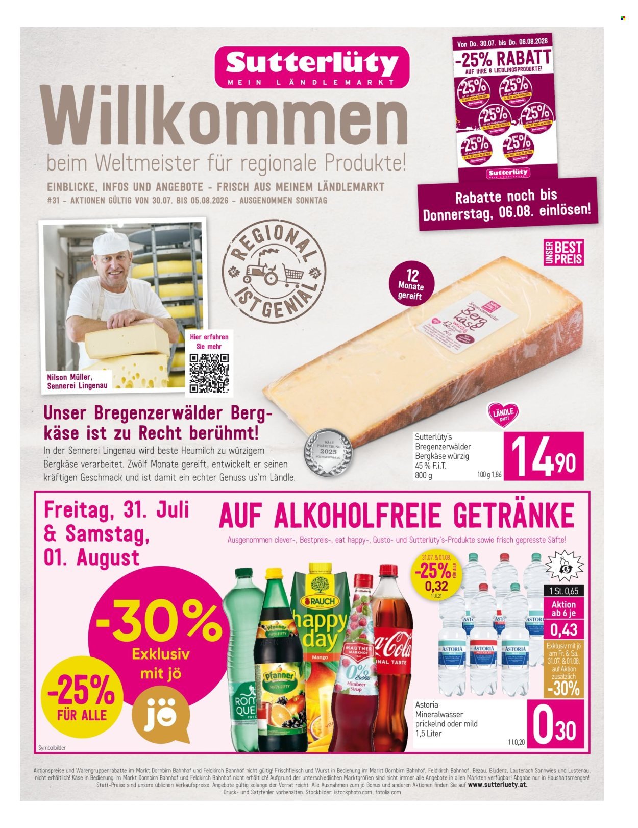 SUTTERLÜTY Flugblatt - Ab Donnerstag, 30.7.2026