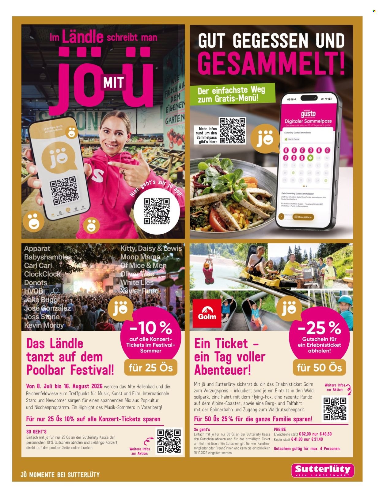 SUTTERLÜTY Flugblatt - Ab Donnerstag, 30.7.2026