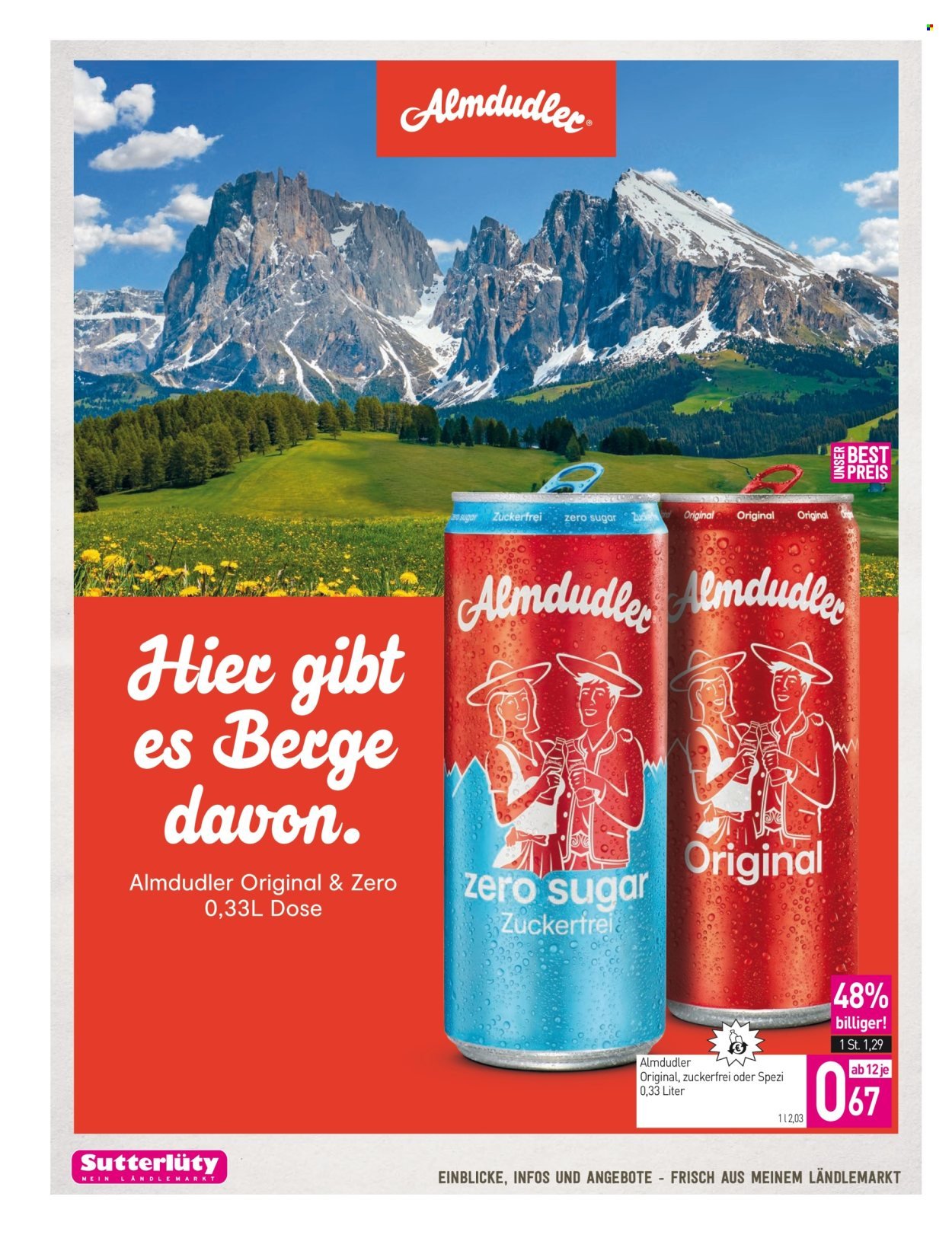 SUTTERLÜTY Flugblatt - Ab Donnerstag, 3.9.2026