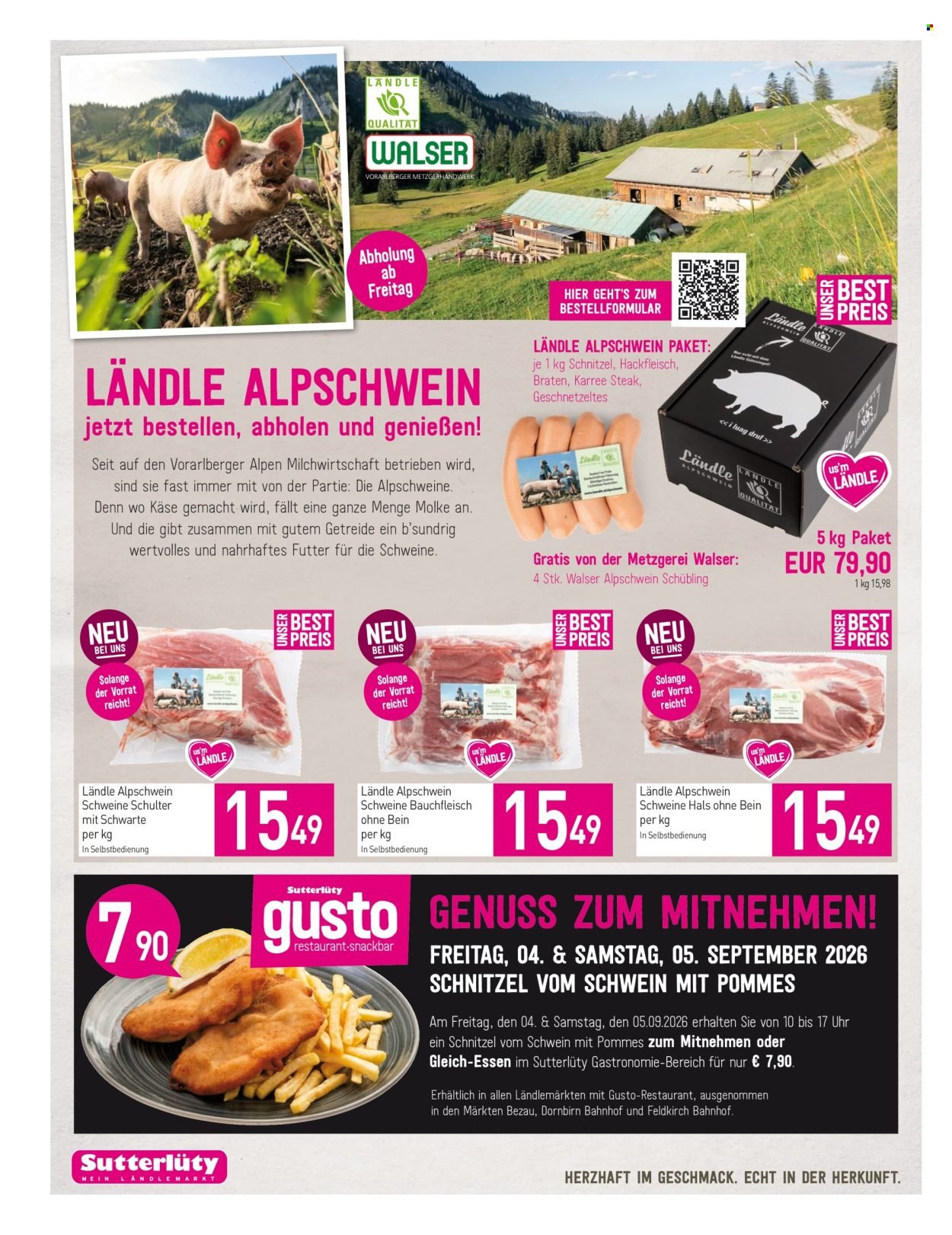 SUTTERLÜTY Flugblatt - Ab Donnerstag, 3.9.2026