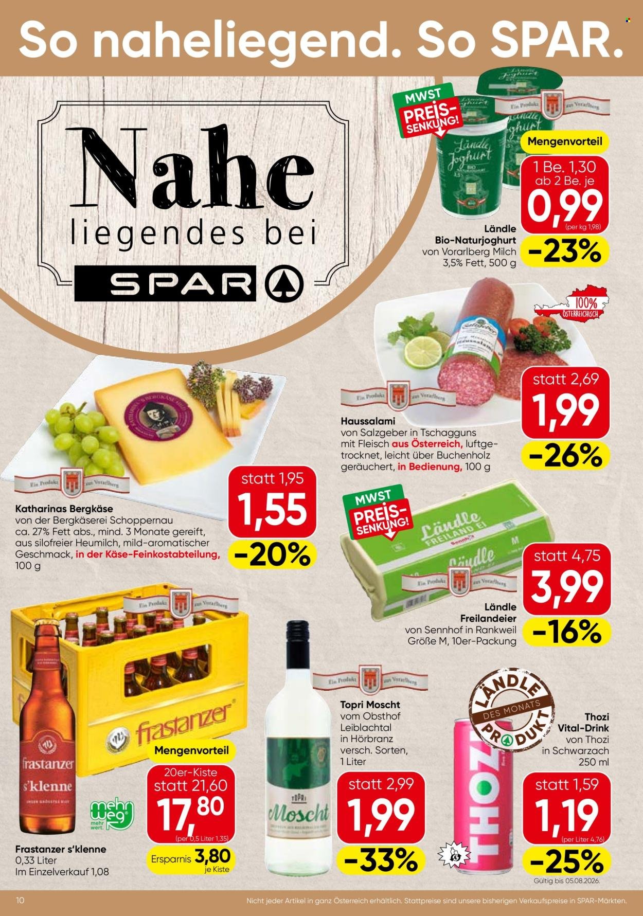 SPAR Flugblatt - Ab Donnerstag, 30.7.2026