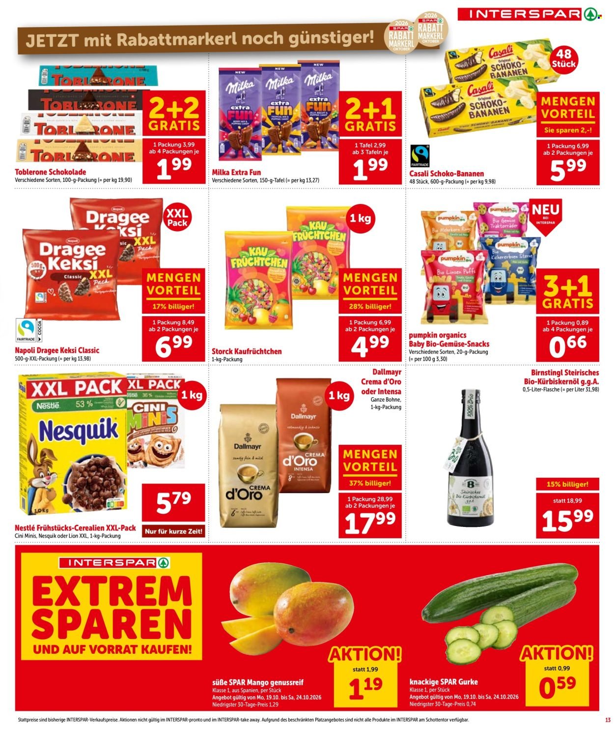 INTERSPAR Flugblatt - Ab Donnerstag, 22.10.2026