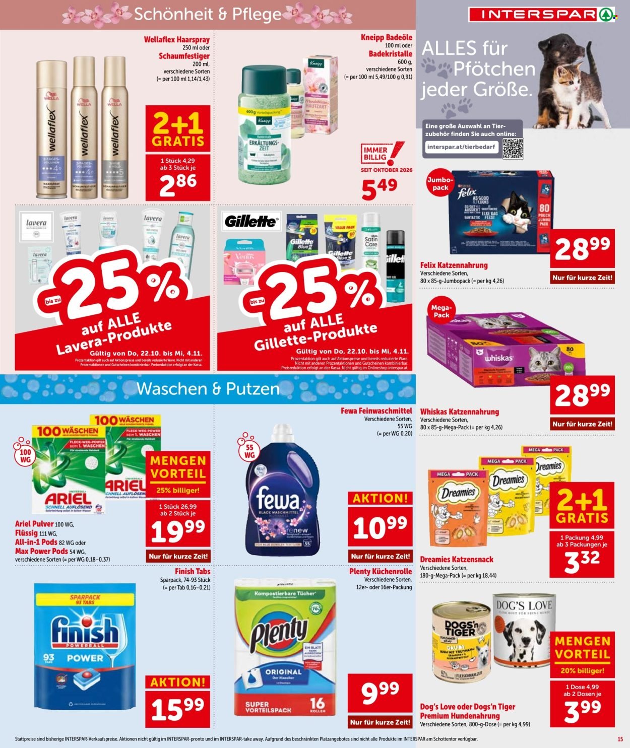 INTERSPAR Flugblatt - Ab Donnerstag, 22.10.2026