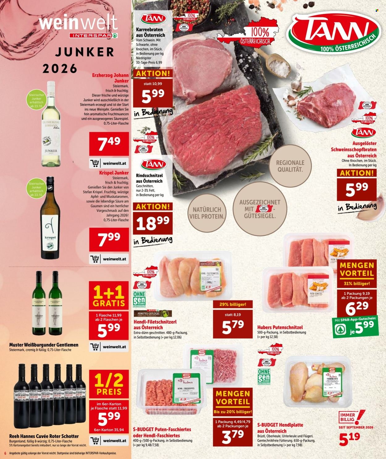 INTERSPAR Flugblatt - Ab Donnerstag, 22.10.2026