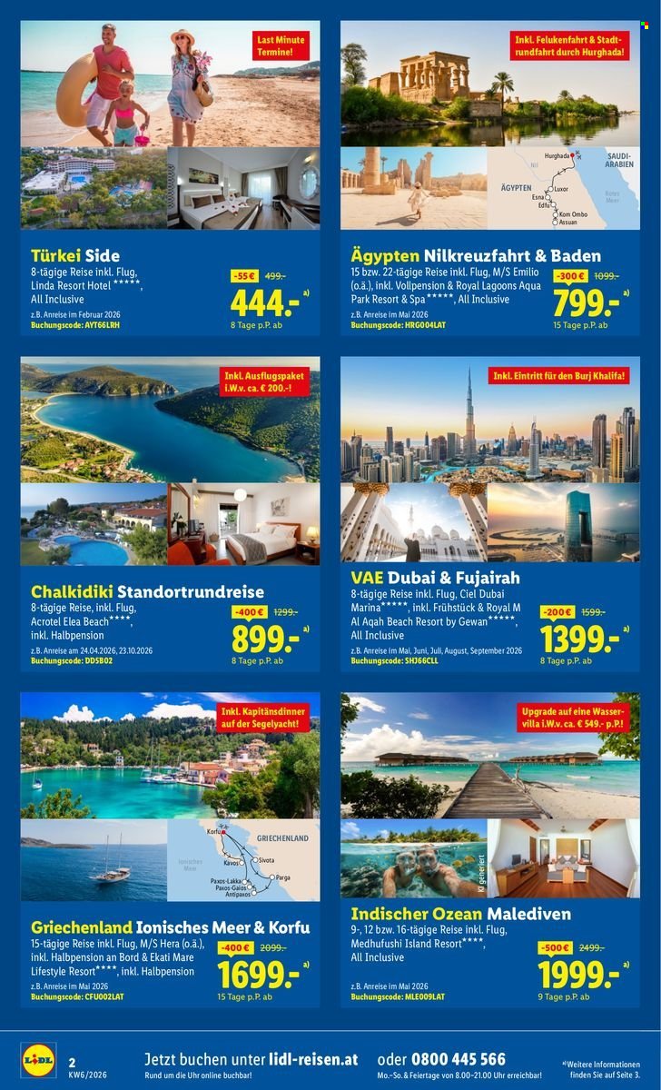 LIDL Flugblatt - Frühbucher-Highlights