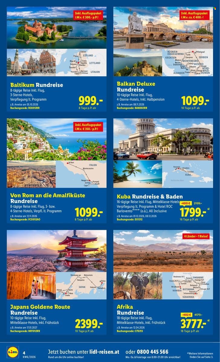 LIDL Flugblatt - Frühbucher-Highlights