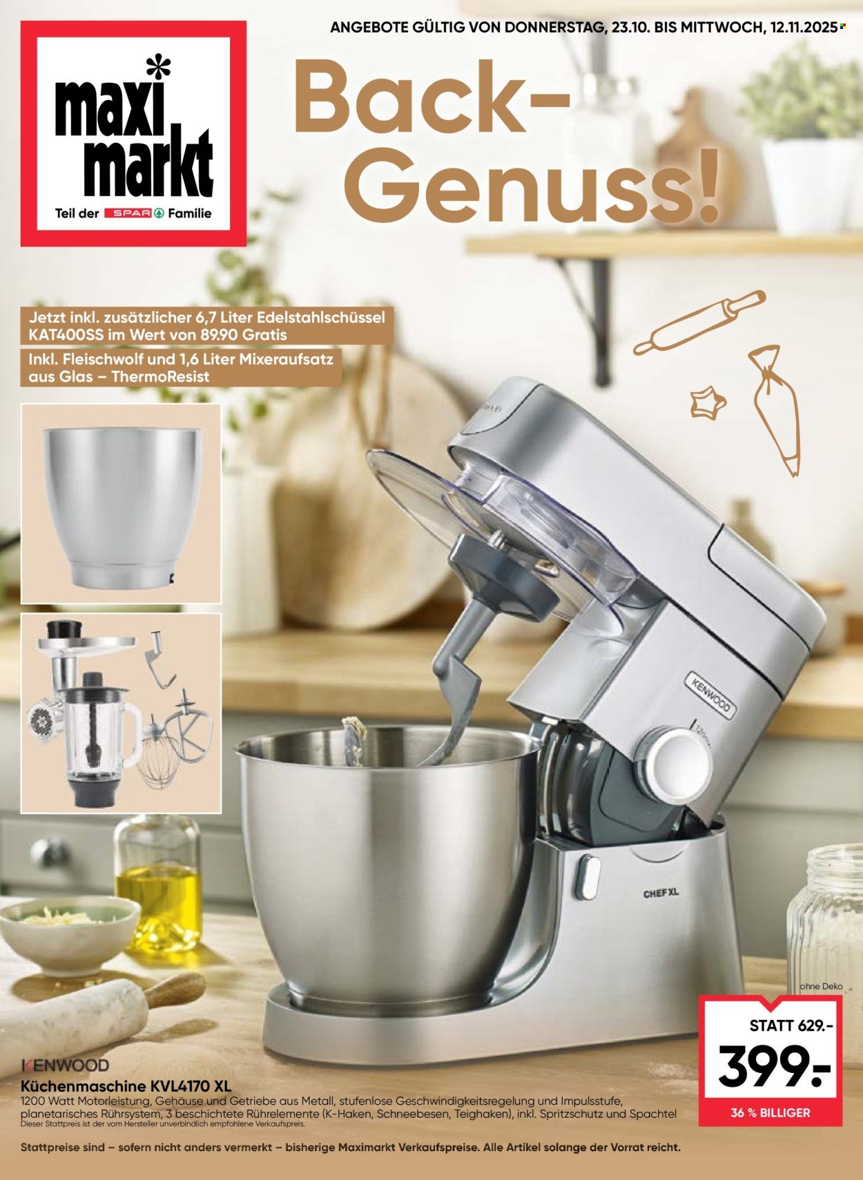 MAXIMARKT Flugblatt - Ab Mittwoch, 22.10.2025 (2025-10-22 - 2025-11-12) | 1