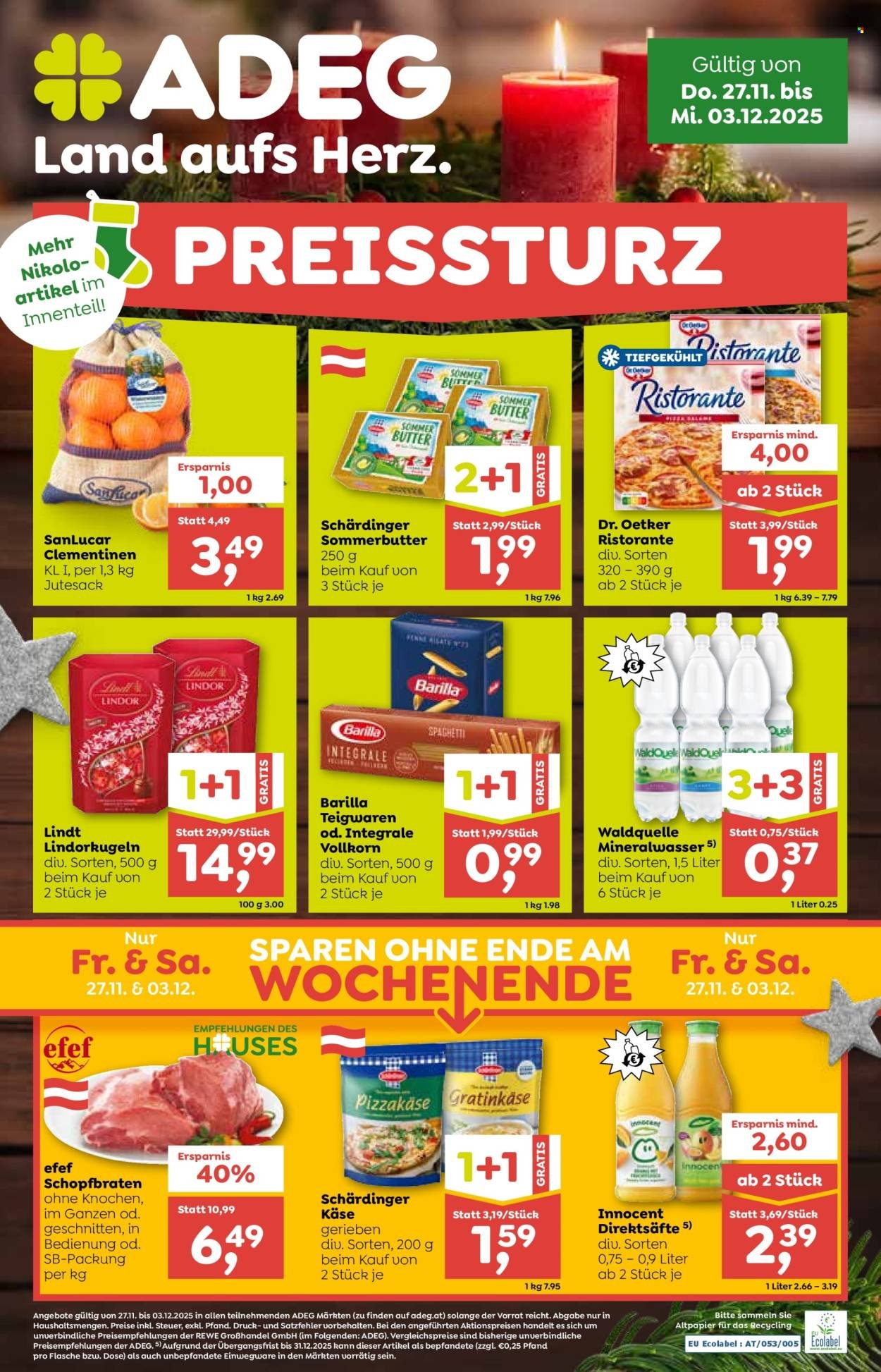 ADEG Flugblatt - Ab Donnerstag, 27.11.2025