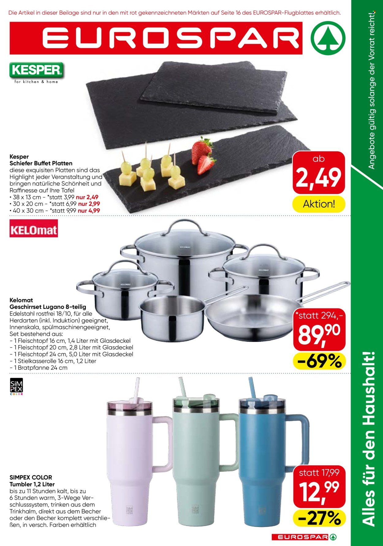 EUROSPAR Flugblatt - Alles fuer den Haushalt KW 33 (2025-08-14 - 2025-08-27) | 1
