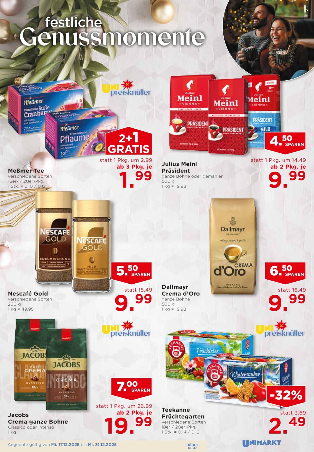 UNIMARKT Flugblatt - Ab Mittwoch, 17.12.2025