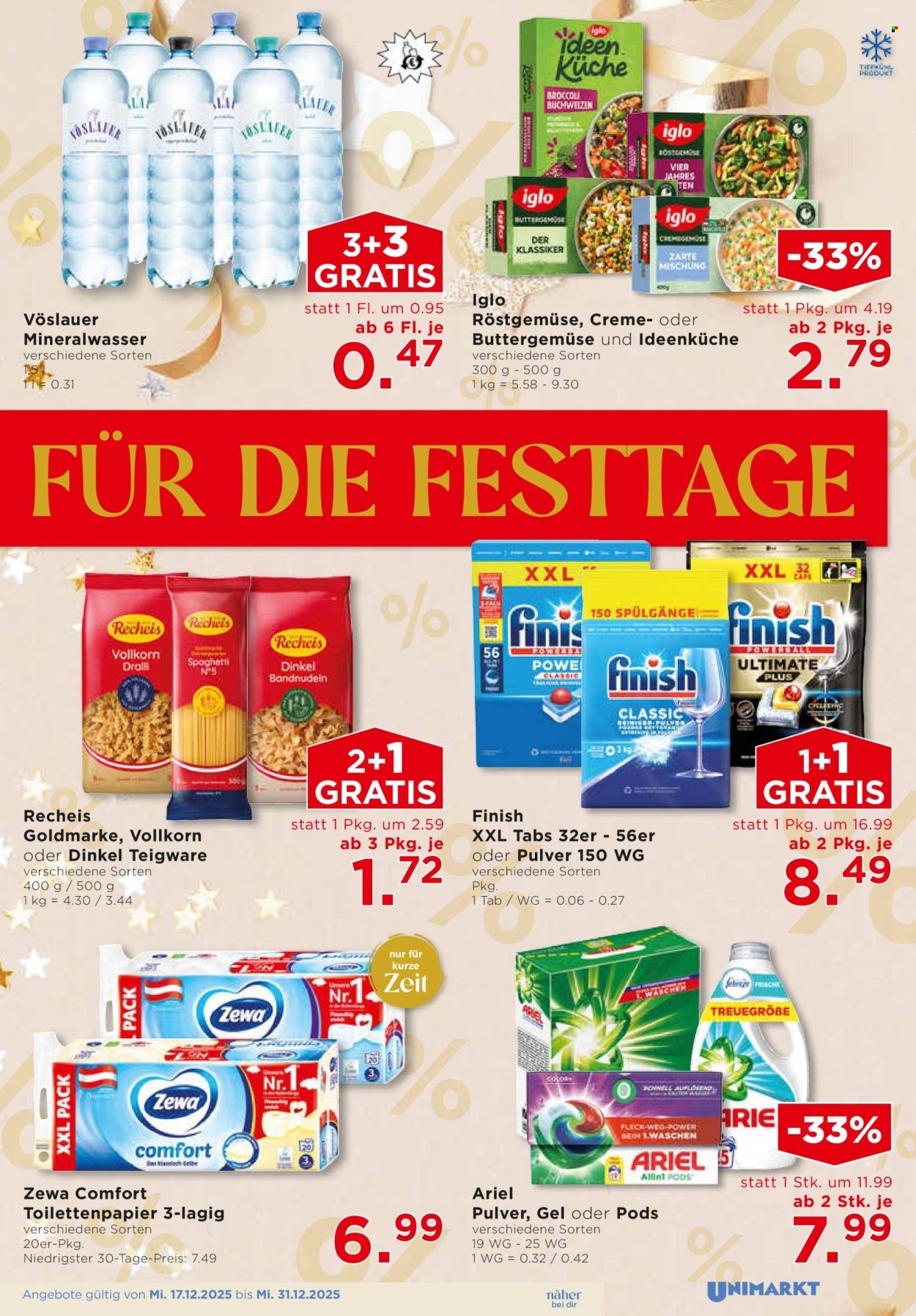 UNIMARKT Flugblatt - Ab Mittwoch, 17.12.2025