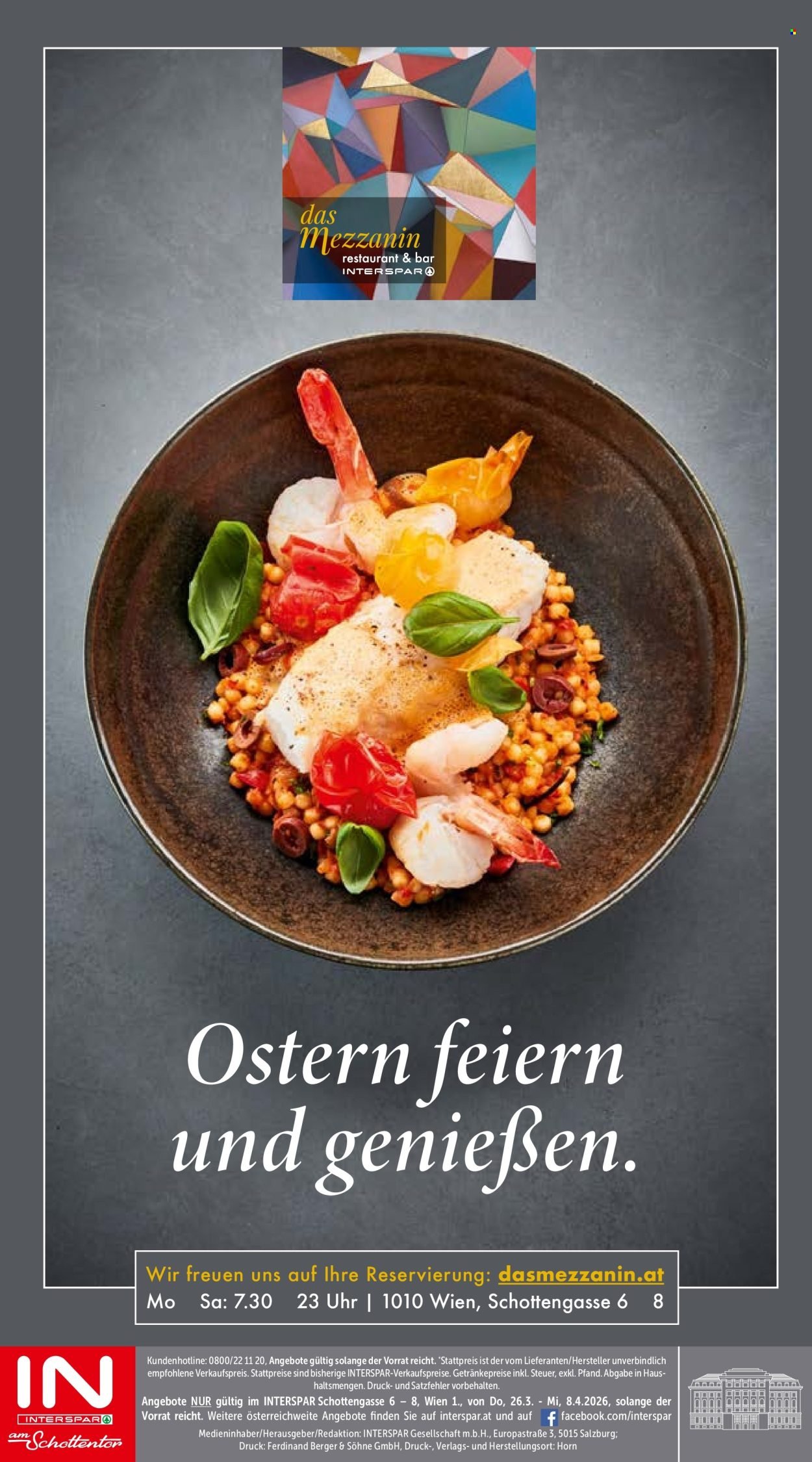 INTERSPAR Flugblatt - Der Gennus im herzen Wiens