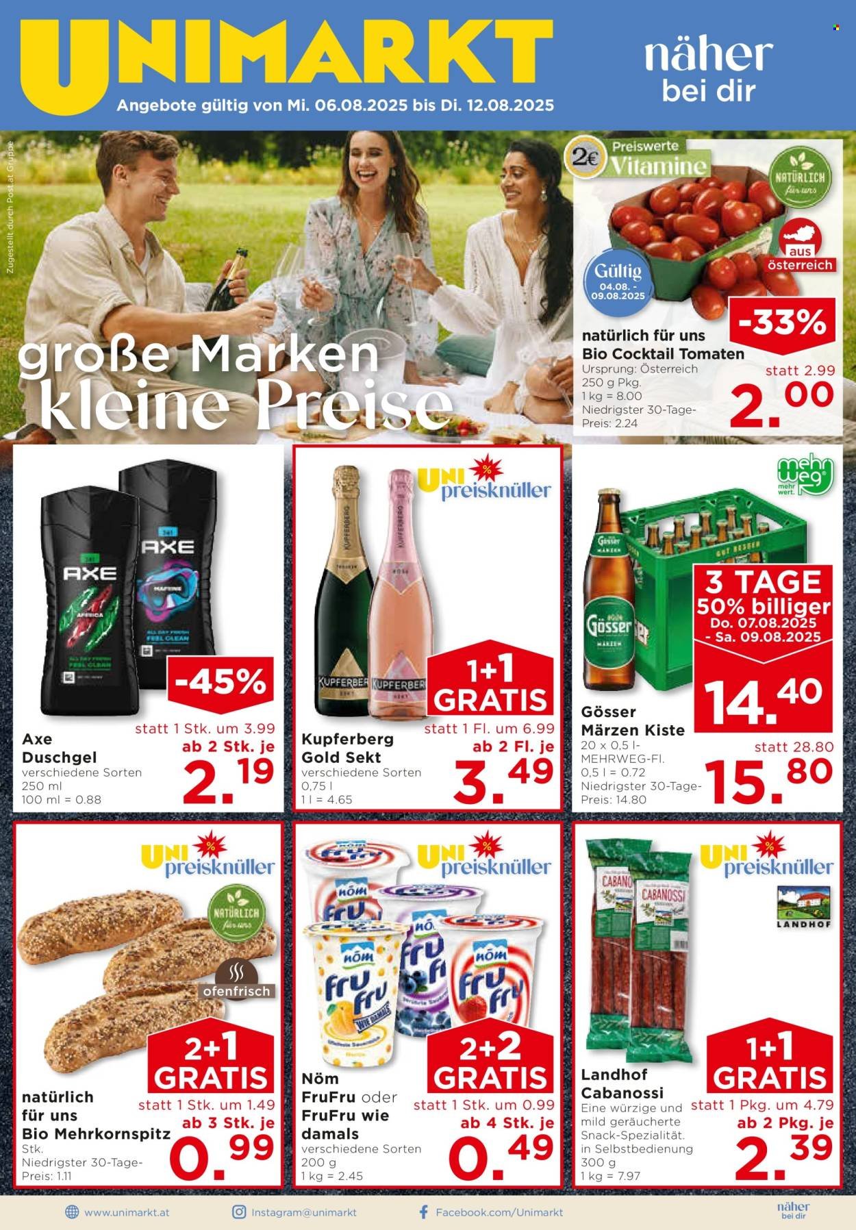UNIMARKT Flugblatt - Ab Mittwoch, 6.8.2025 (2025-08-06 - 2025-08-12) | 1