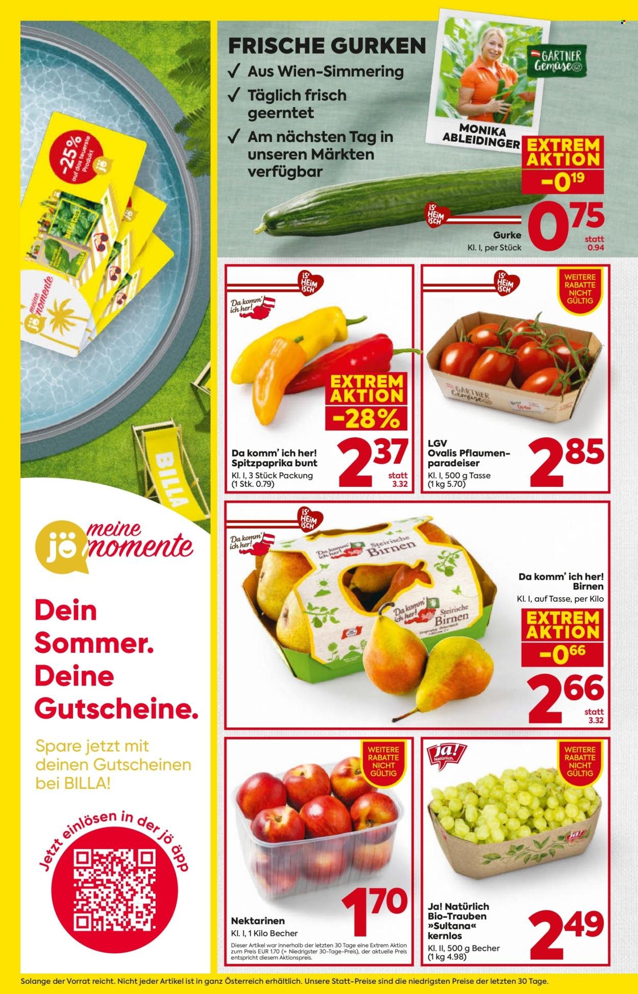 BILLA Flugblatt - Ab Donnerstag, 27.8.2026