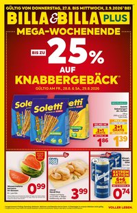 BILLA Flugblatt - Ab Donnerstag, 27.8.2026
