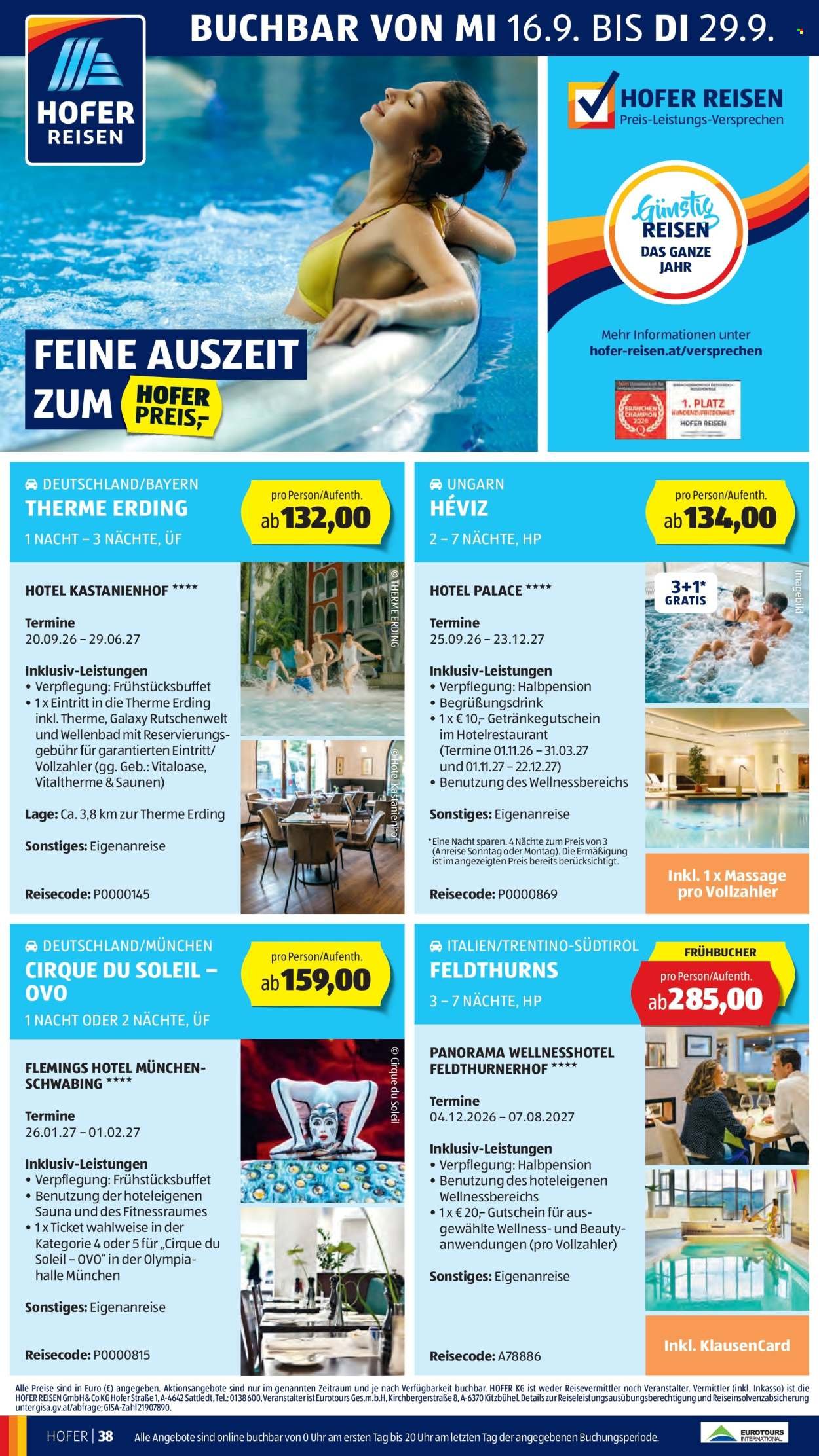 HOFER Flugblatt - Ab Freitag, 18.9.2026