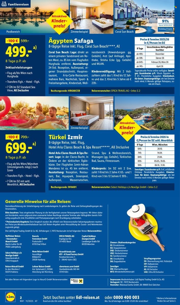LIDL Flugblatt - Reisen - November Reise-Highlights (2025-10-29 - 2025-11-30) | 2