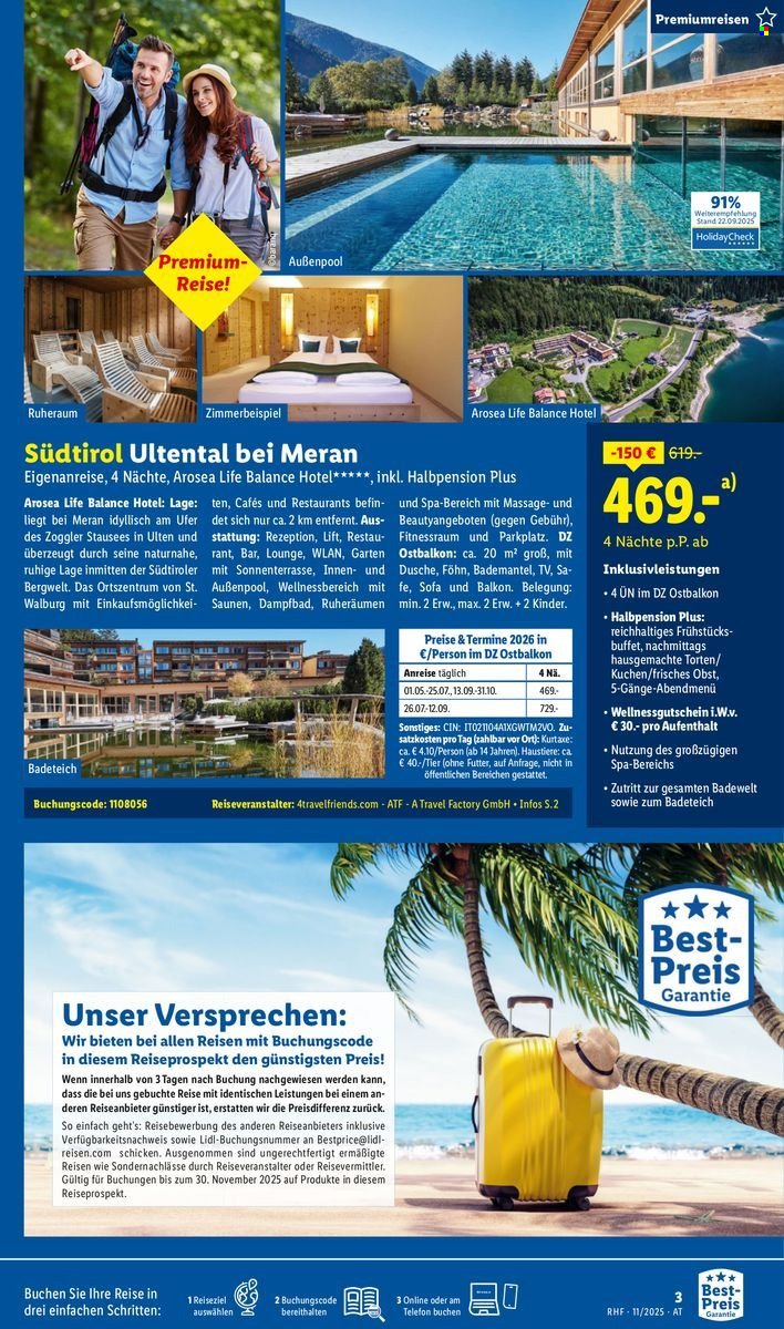 LIDL Flugblatt - Reisen - November Reise-Highlights (2025-10-29 - 2025-11-30) | 3