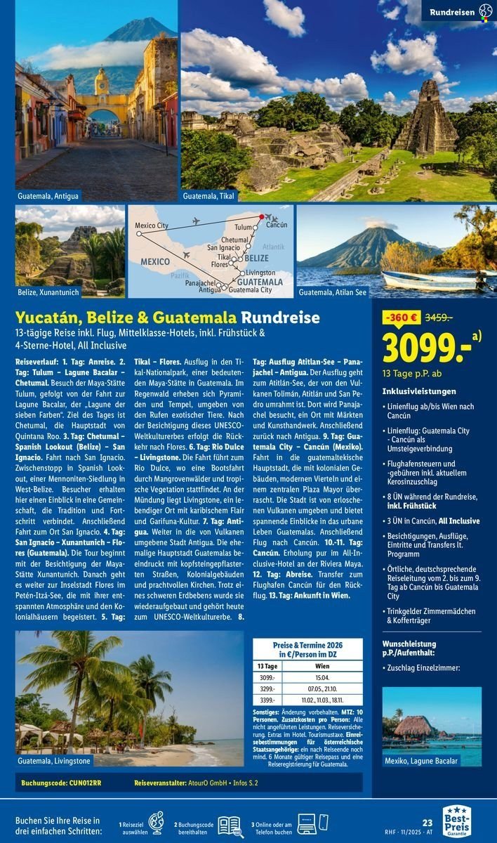 LIDL Flugblatt - Reisen - November Reise-Highlights (2025-10-29 - 2025-11-30) | 23