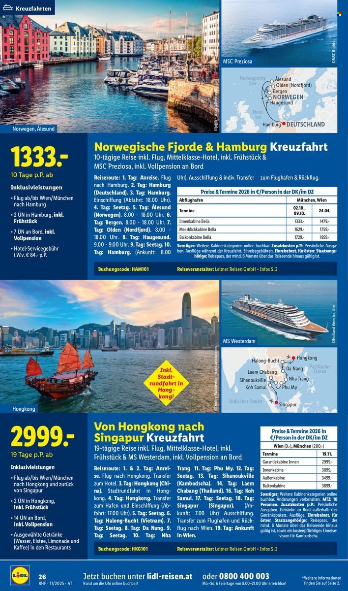 LIDL Flugblatt - Reisen - November Reise-Highlights (2025-10-29 - 2025-11-30) | 26