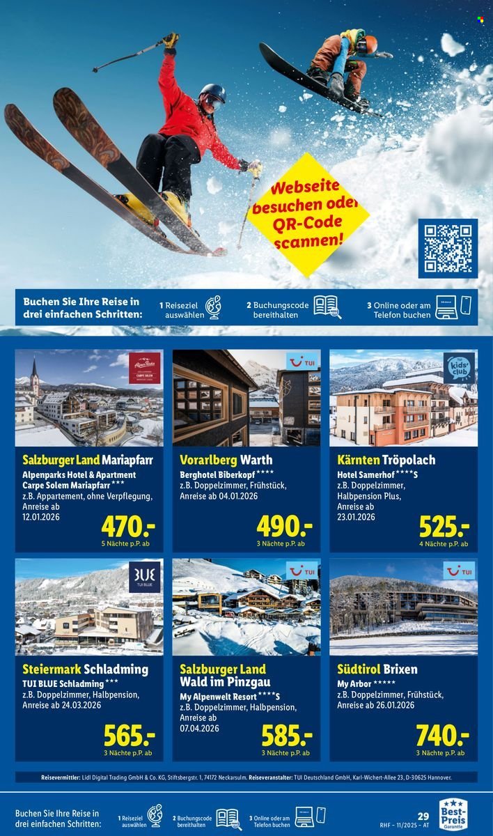 LIDL Flugblatt - Reisen - November Reise-Highlights (2025-10-29 - 2025-11-30) | 29