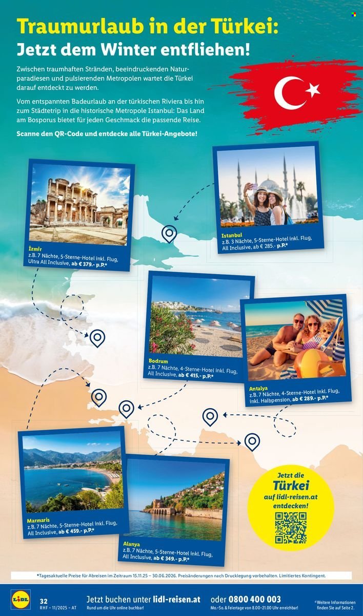 LIDL Flugblatt - Reisen - November Reise-Highlights (2025-10-29 - 2025-11-30) | 32